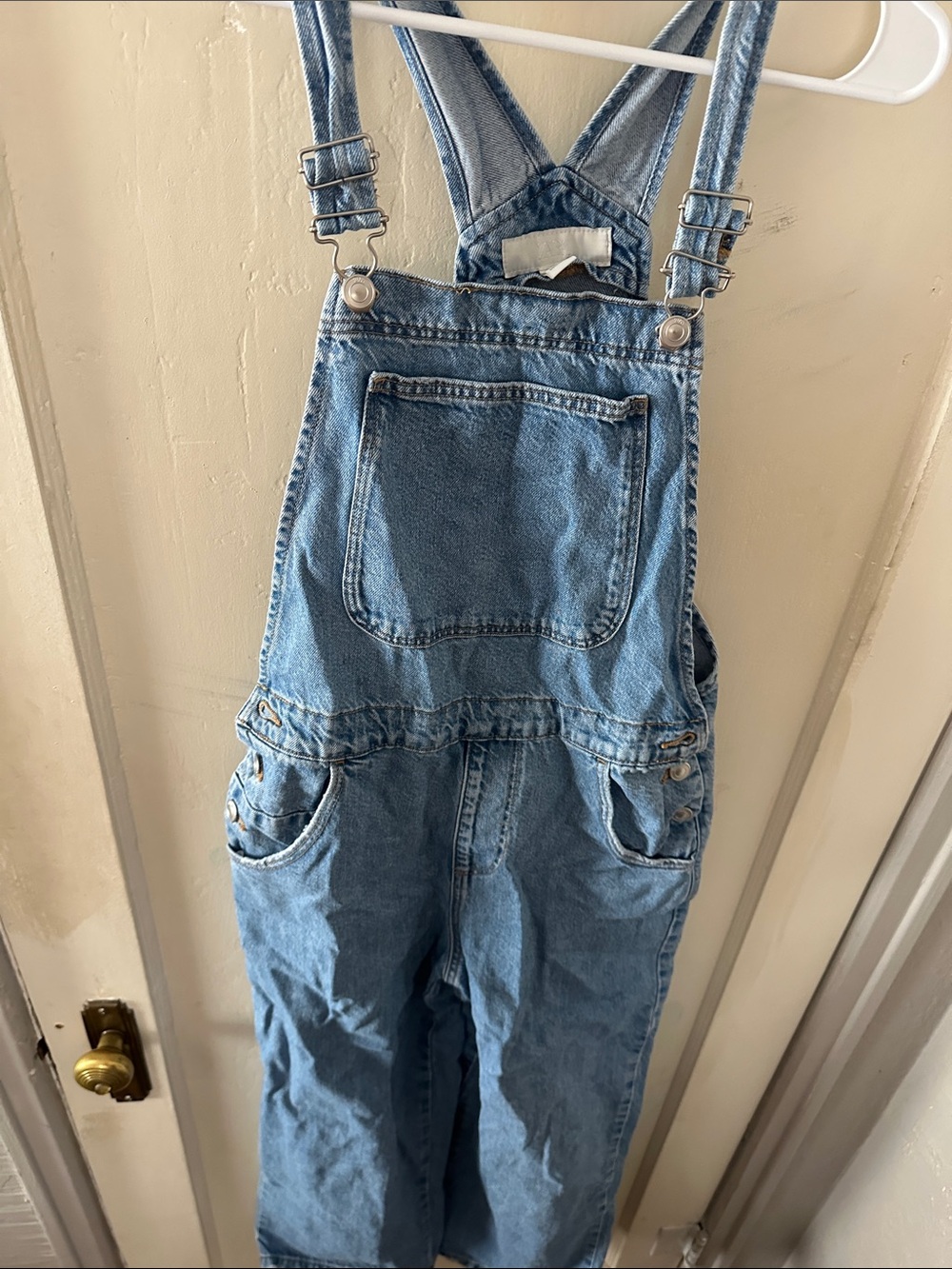 Zara Light Blue Denim Kids Overalls
